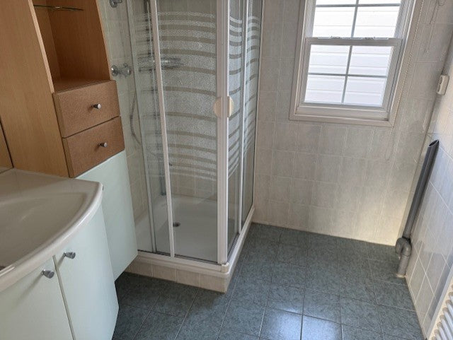 Dubbel chalet 7.30 x 7.00 2 slaapkamers douche/toilet cv VERKOCHT!